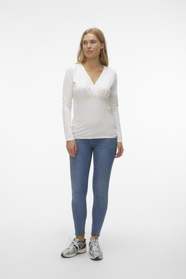 Mamalicious Top maternidade dupla fun&ccedil;&atilde;o preto