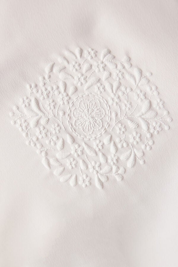 Penti Top de pijama de atleta branco de renda Lacy nupcial branco