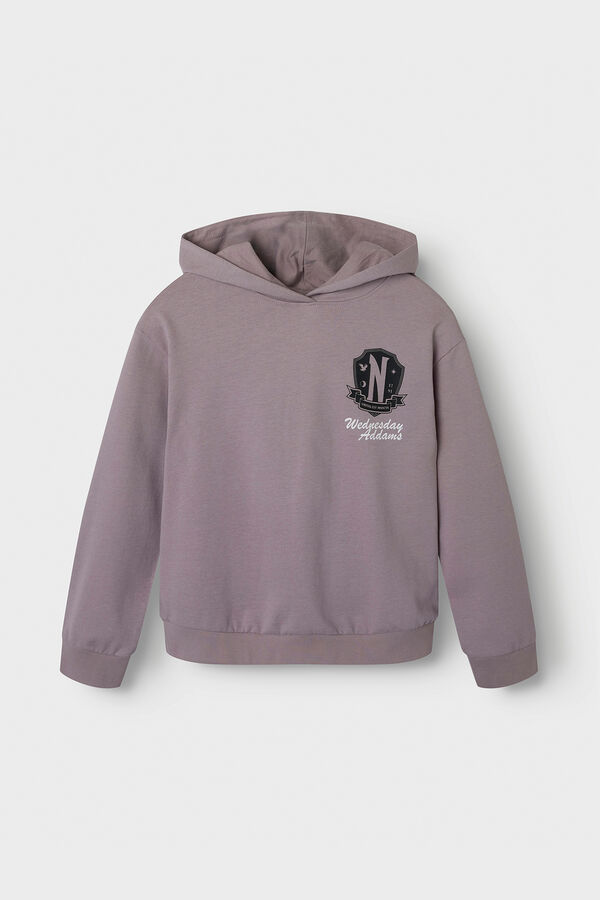 Name it Sudadera de Wednesday de ni&ntilde;a  morado/lila