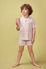 Gocco Pijama cuadros blanco blanco