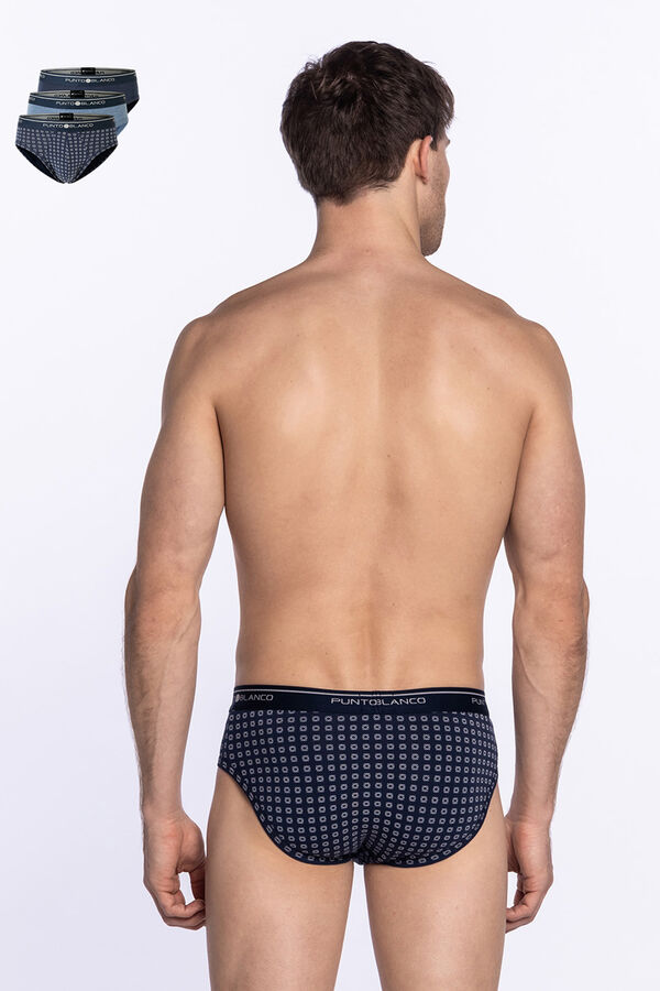 Punto Blanco Pack de 3 slips algod&oacute;n estampado
