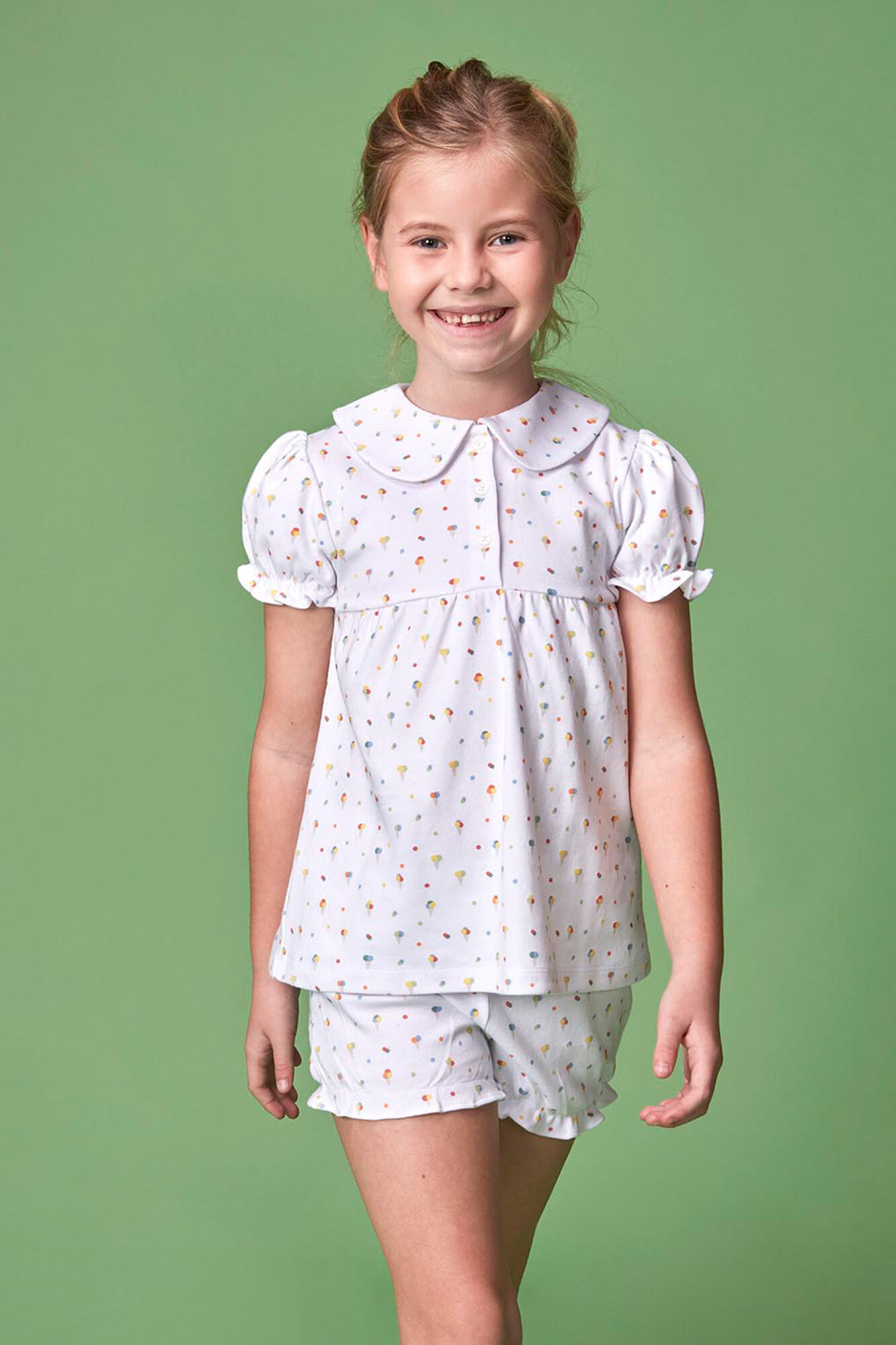 Gocco Pijama estampado helados blanco