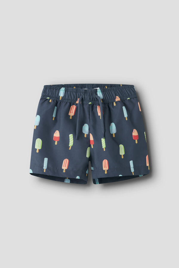 Name it Fato de banho de menino com estampado de gelado azul