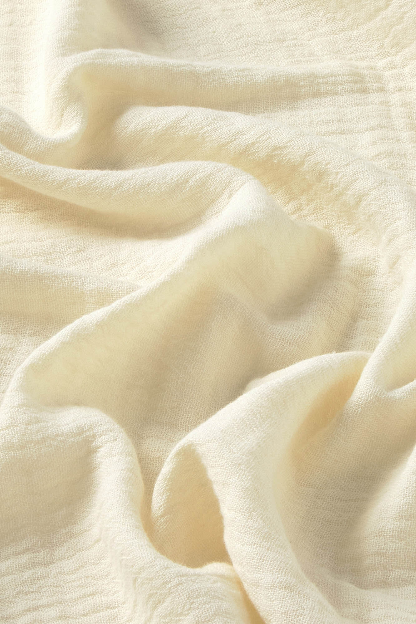 Calma House Camada de colcha de algod&atilde;o musselina crua