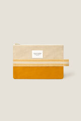 Textura Neceser de algodón bicolor estampado