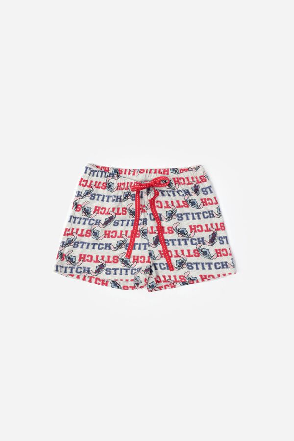 Admas Pijama curto Stitch university vermelho