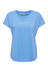 Womensecret T-shirt de manga curta logo azul