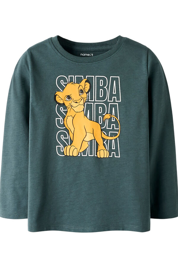 Name it T-shirt Rei Le&atilde;o cinzento