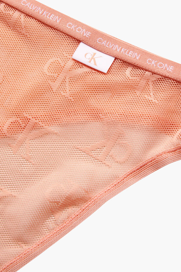 Calvin Klein Braga con encaje logo rosa