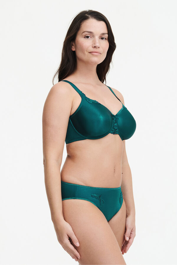 Chantelle Tanga de renda Intrinsic azul