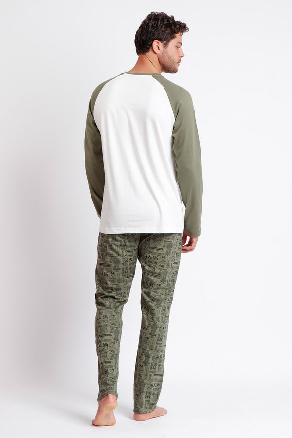 Admas Pijama Hombre Chef Mickey kaki