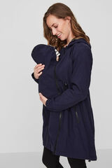 Mamalicious Abrigo de porteo triple funci&oacute;n  azul