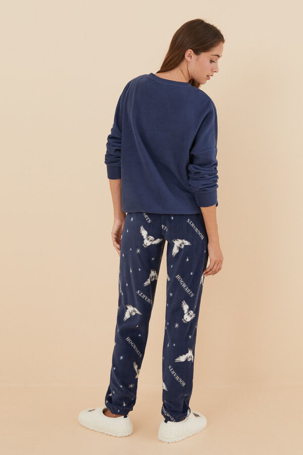 Women'secret Pijama polar azul Harry Potter azul
