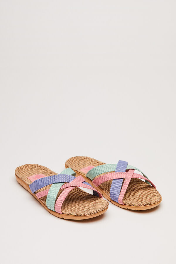 Women'secret Sand&aacute;lias tiras cruzadas La Vecina Rubia estampado