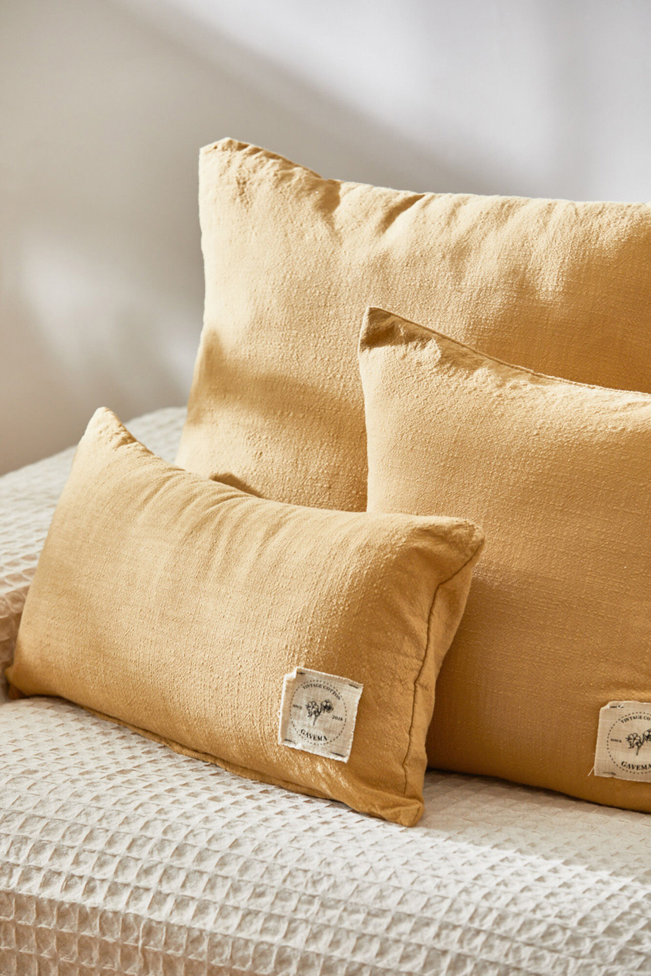 Calma House Capa de coxim mostarda Gavema