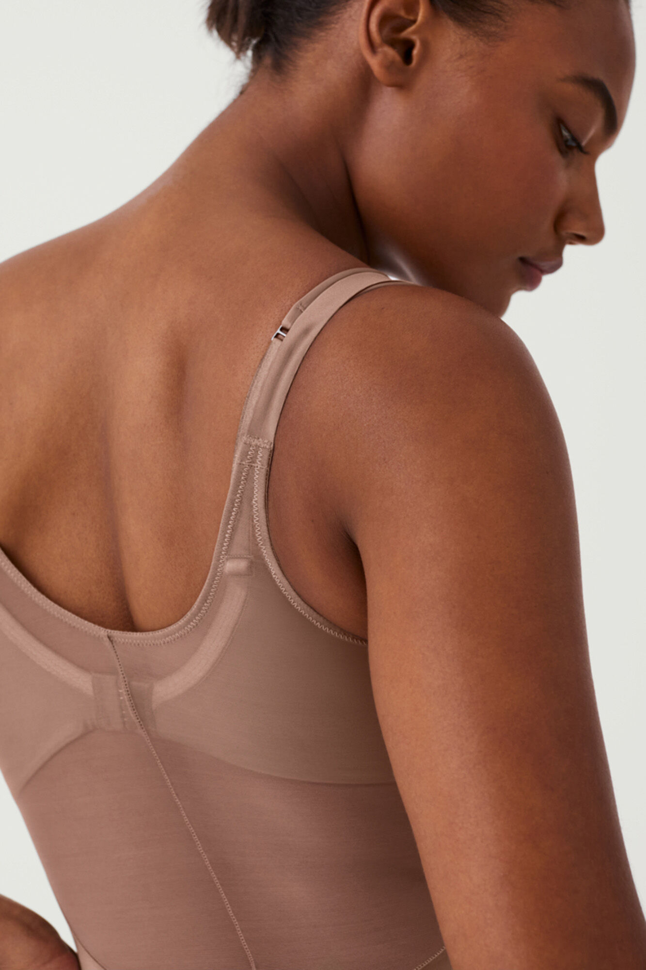 Spanx Body cal&ccedil;a abaixo do peito tule e cetim Shaping cetim