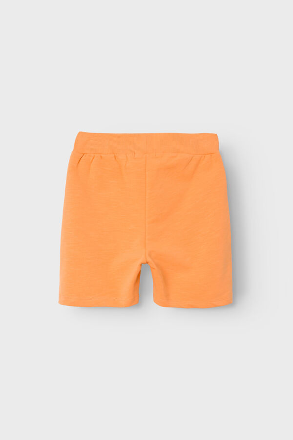 Womensecret Bermuda de niño con cintura ajustable naranja