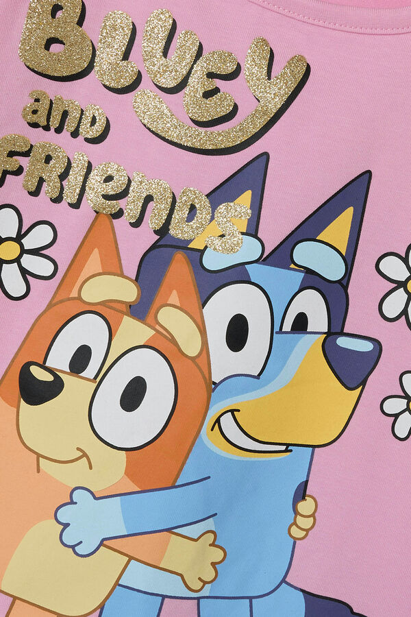 Name it Camiseta manga curta azul rosa