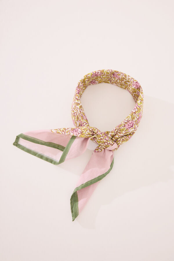 Women'secret Pa&ntilde;uelo para cuello flores estampado