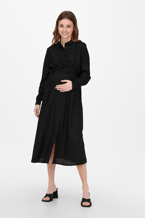 Womensecret Vestido camisero maternity negro