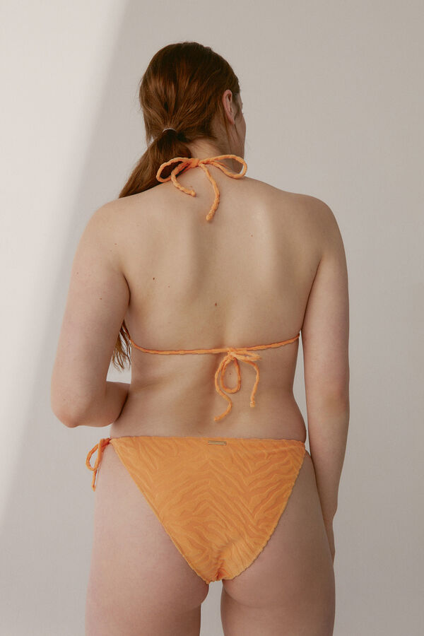 Womensecret Top bikini triangular Tigress naranja