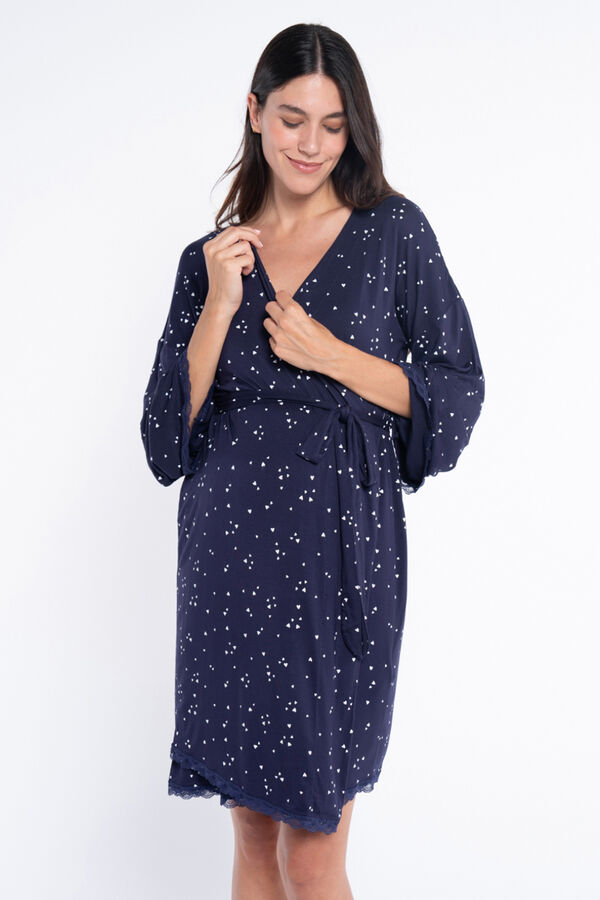 Ohma! Pr&eacute;-Mam&atilde; com estampado tie-dye azul