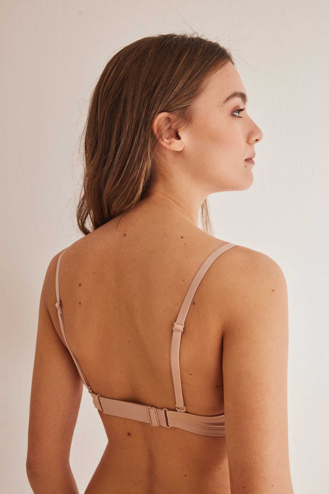Women'secret CLEVER Sujetador cierre delantero beige