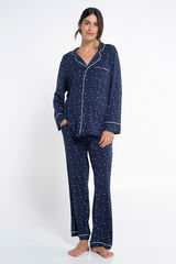Ohma! Pack pijama formal con print estrellas estampado