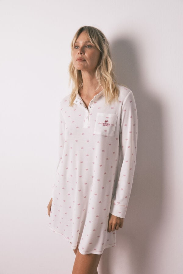 Women'secret Camis&oacute;n La Vecina Rubia tejido Waffle  estampado