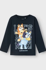 Name it Camiseta de menino Bluey azul