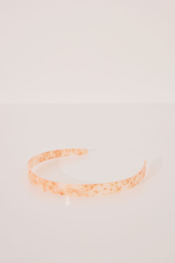 Women'secret Diadema acetato naranja estampado