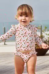 Gocco Braguita de estampado cerezas blanco blanco