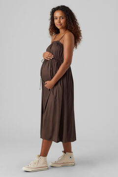Womensecret Vestido midi maternity marrón