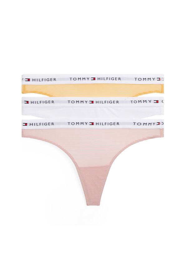 Tommy Jeans Pack de 3 tangas de tul estampado