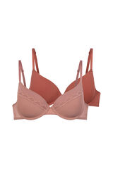Dorina Pack de 2 soutiens meia copa Jana rosa