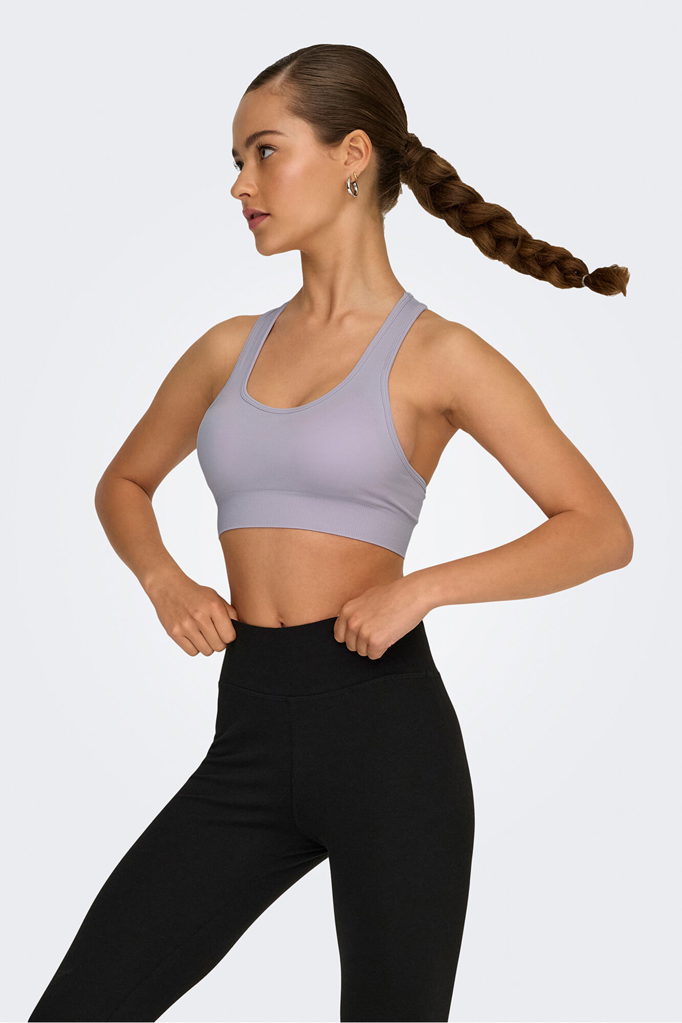 Only Play Suti&atilde; esportivo sem costura com suporte meia