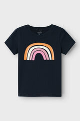 Name it T-shirt menina manga curta azul