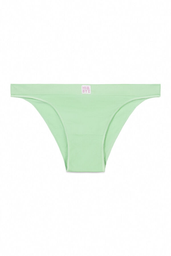 HI&BYE Calcinha Brasileira sem costura verde verde