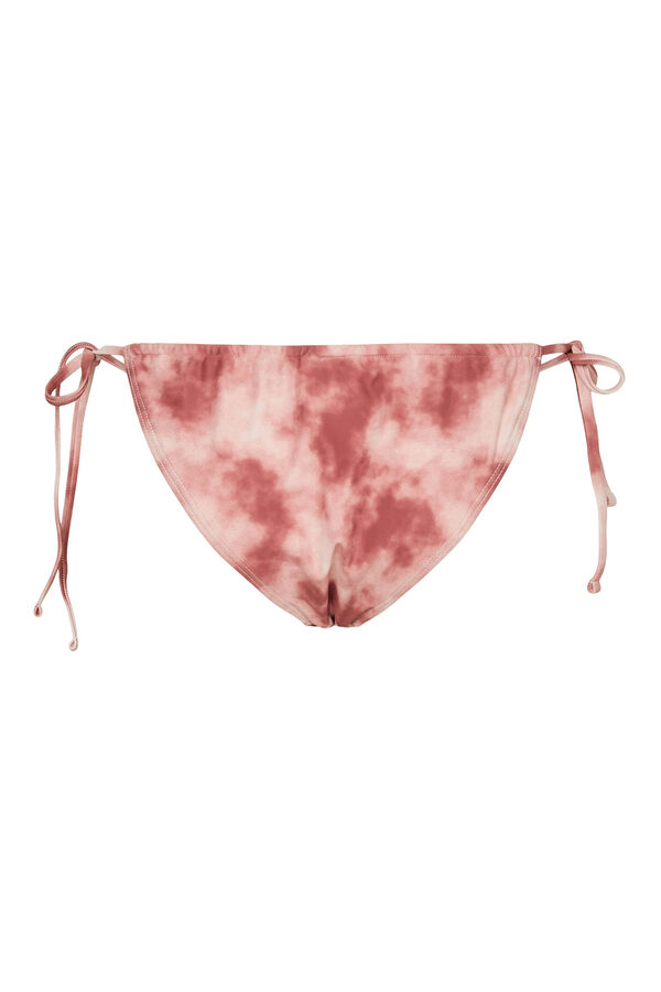 Pieces Braga de bikini estampado tie dye marr&oacute;n