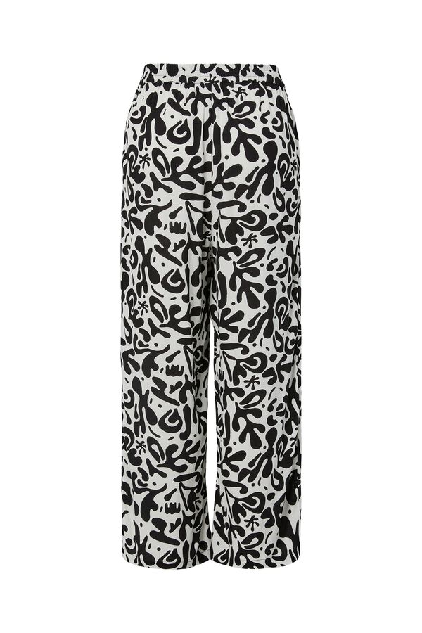 Pieces Culottes em viscose ECOVERO&trade; branco