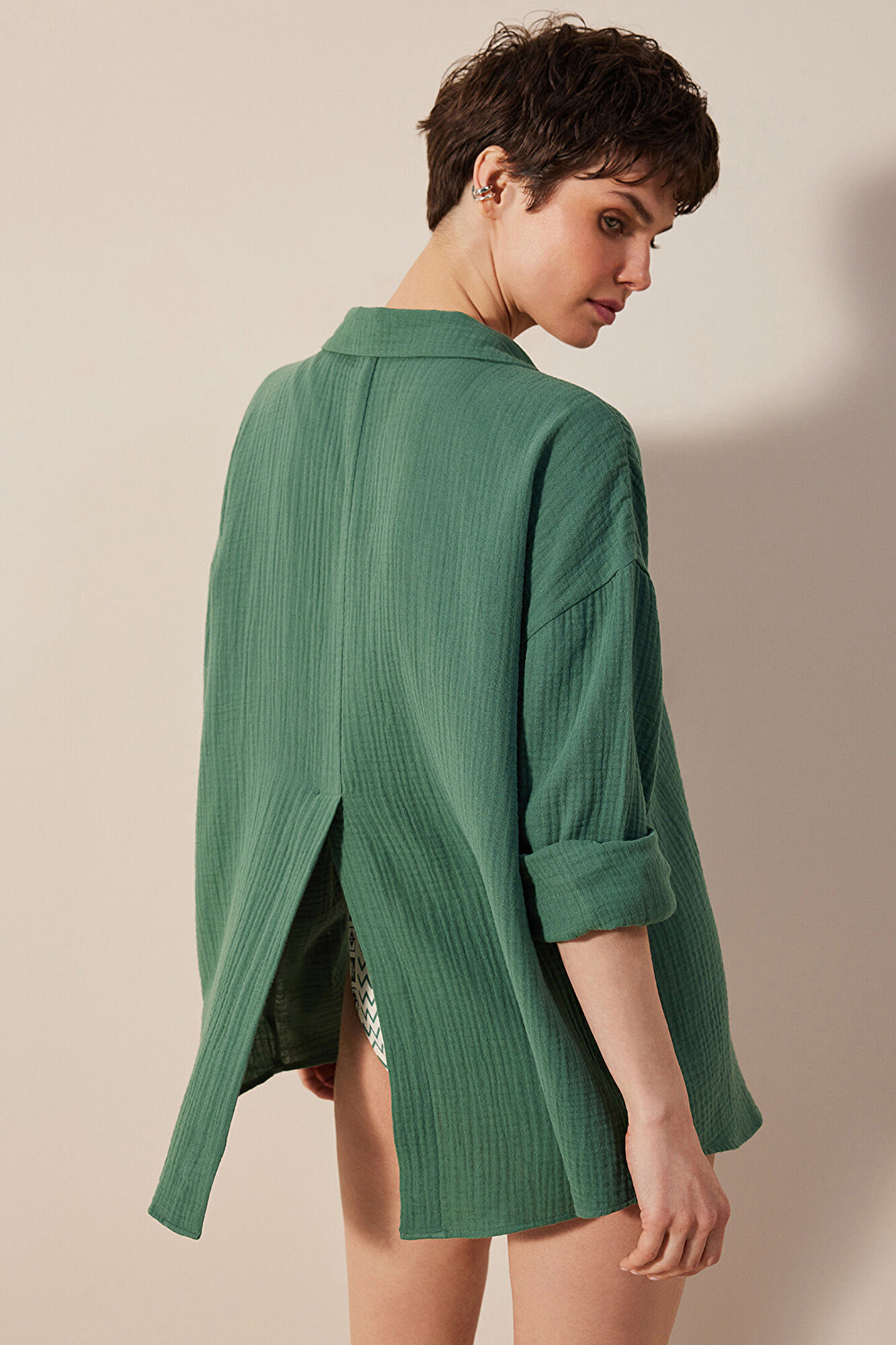 Penti Camisa de praia verde