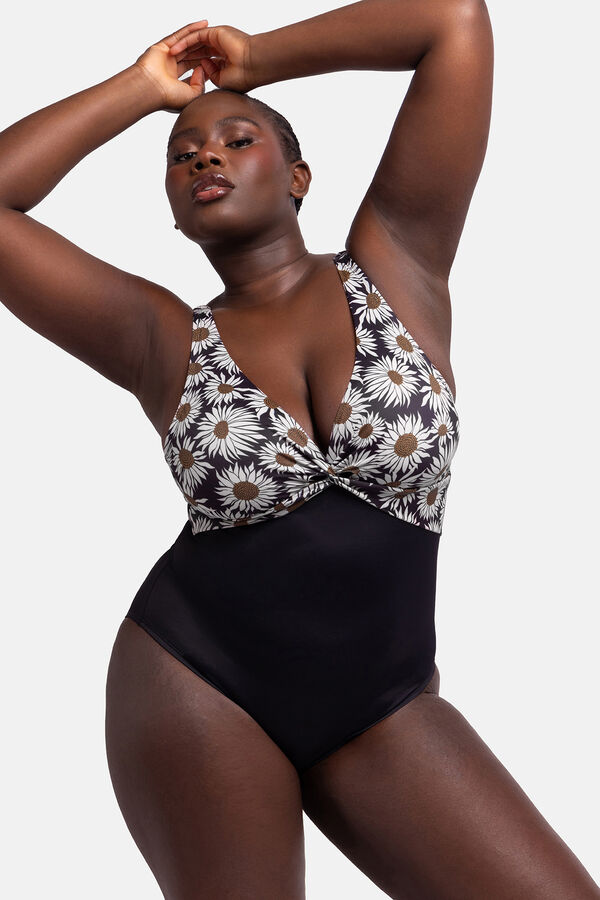 Dorina Fato de banho estampado preto