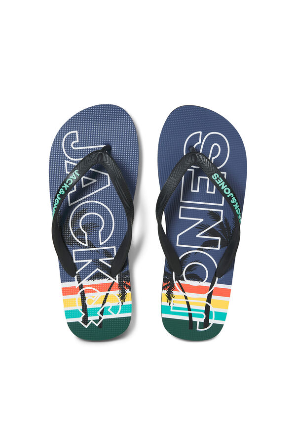 Jack & Jones Chanclas tipo flip-flop logo azul
