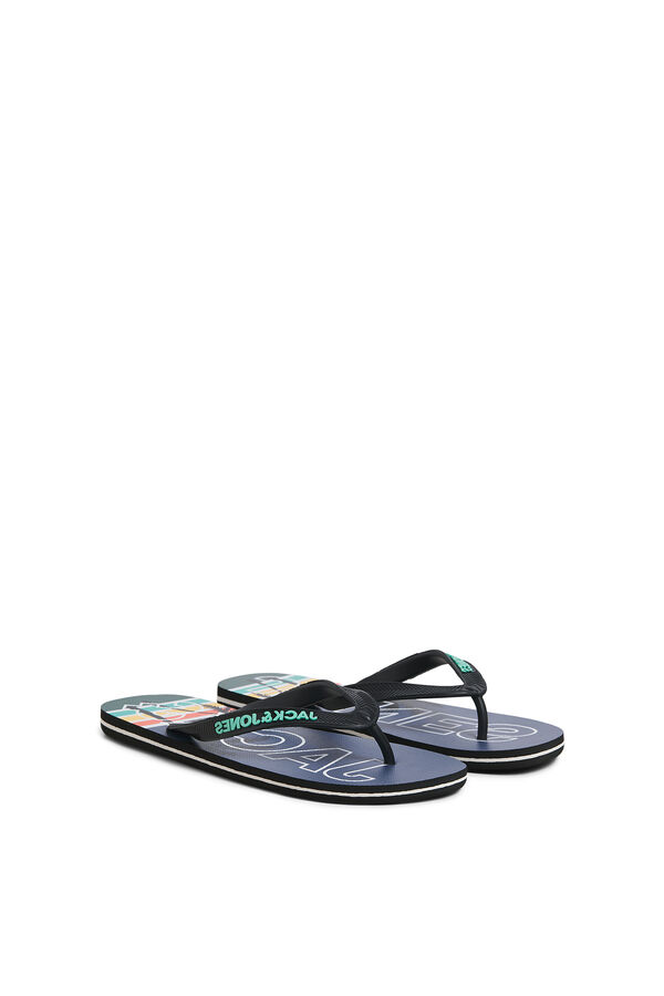 Jack & Jones Chanclas tipo flip-flop logo azul