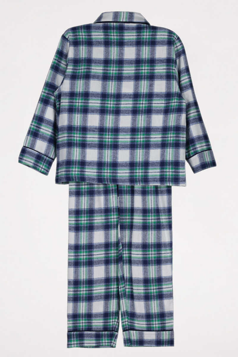 Womensecret Pijama camiseiro menino 100% algodão quadrados verde