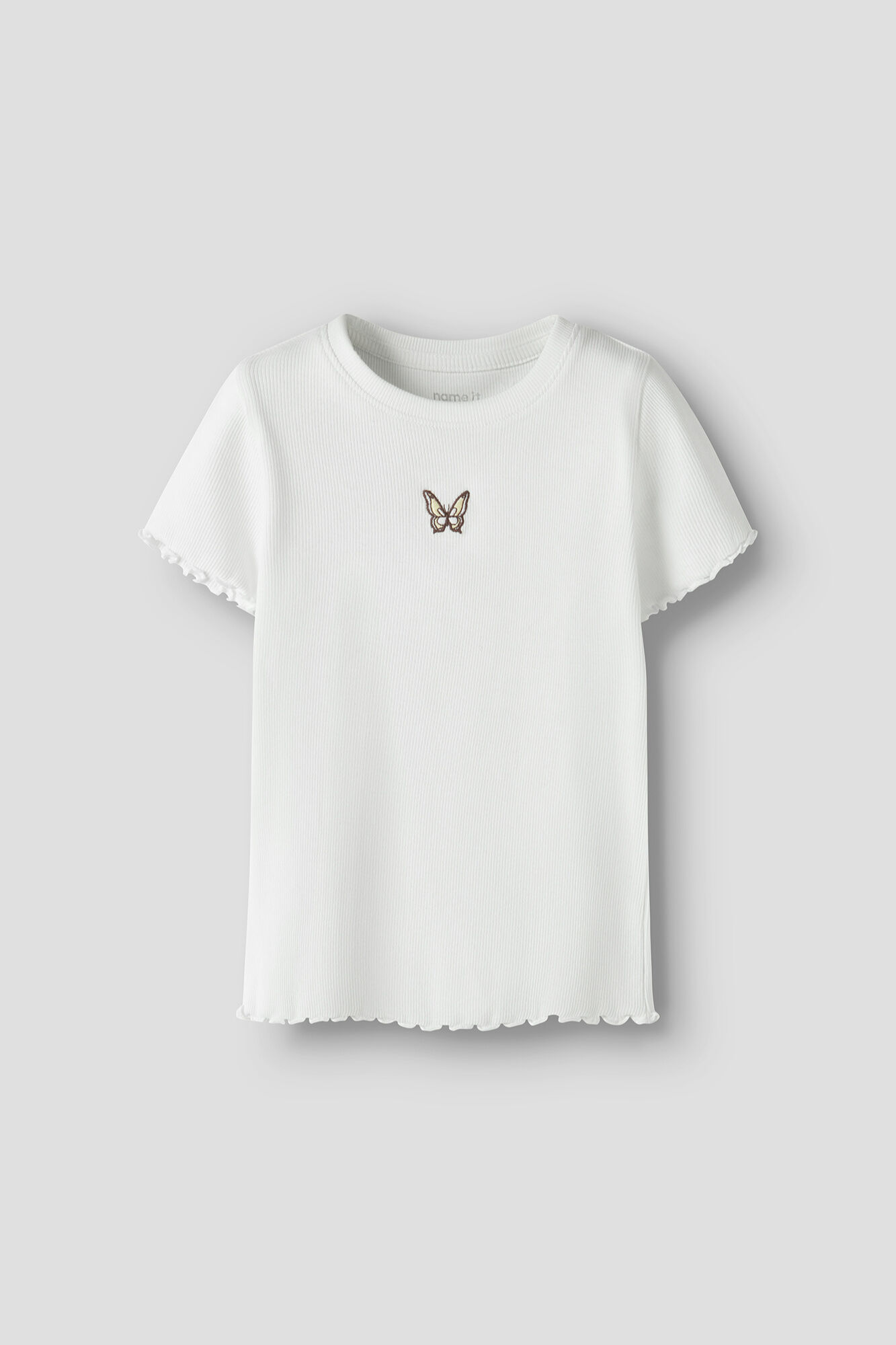 Name it T-shirt manga curta em canelado para menina