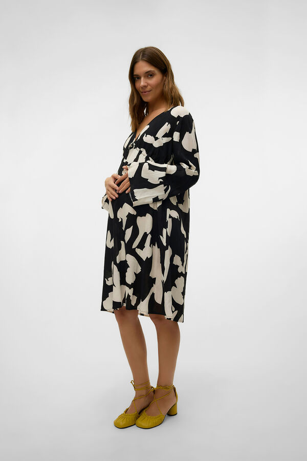 Mamalicious Vestido midi maternity preto