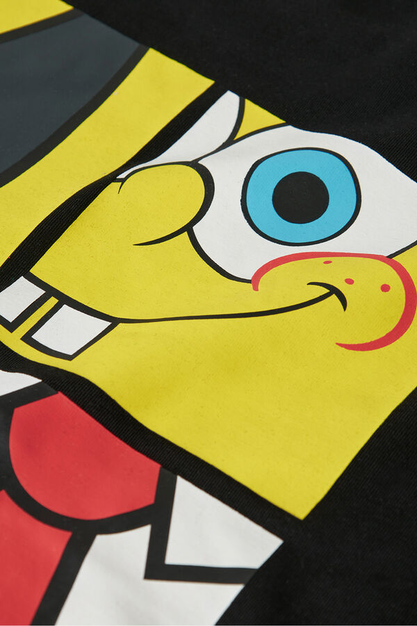 Name it Camiseta Bob Esponja negro