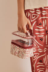 Women'secret Neceser mediano rafia &eacute;tnico nude