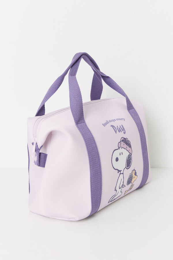 Women'secret Bolso viaje neopreno lila Snoopy azul